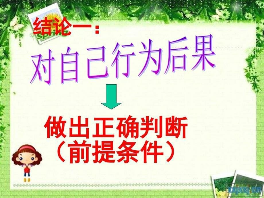 鲁教版思品七下做一个对自己行为负责的人第2框课件3_第5页