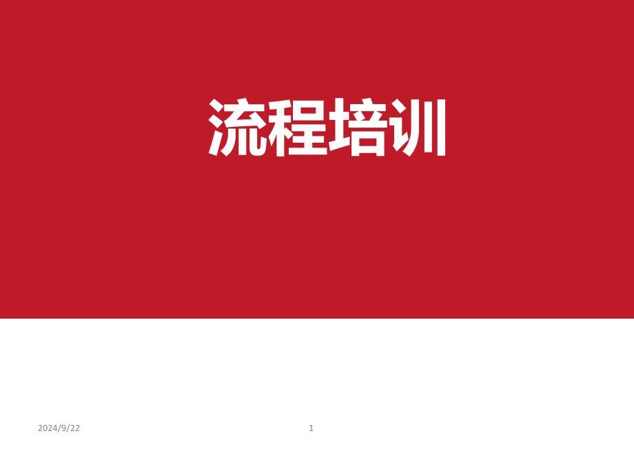 流程培训课件