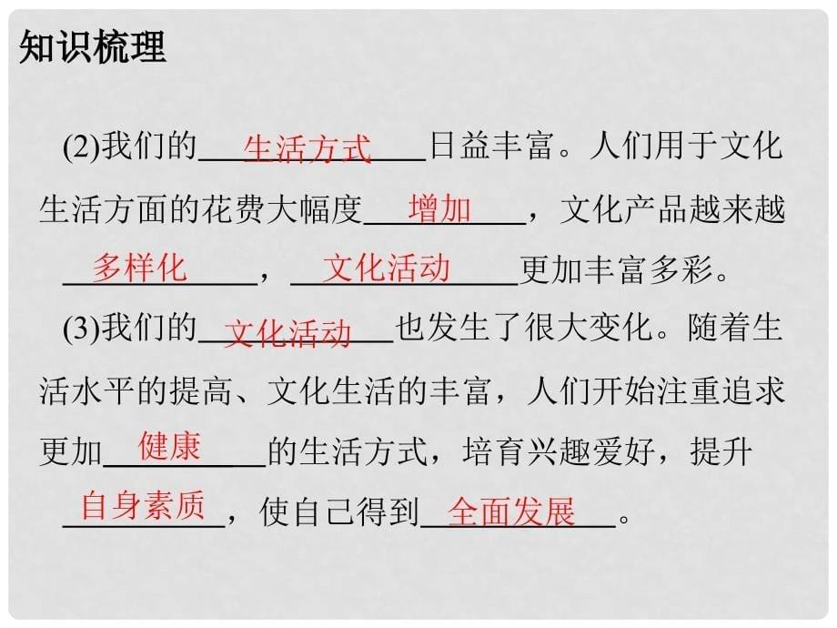 广东学导练九年级政治全册 1.1.1 我们生活的变迁课件 北师大版_第5页