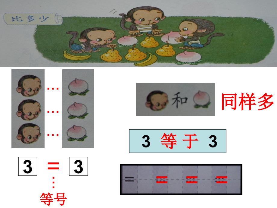 一年级上册数学课件－3.2比大小 ｜人教新课标 (共21张PPT)_第3页