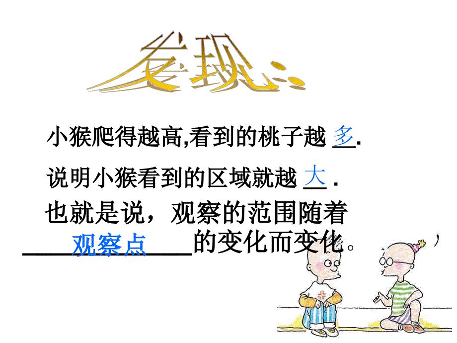 北师大版数学六年级上册《观察的范围》2课件_第4页