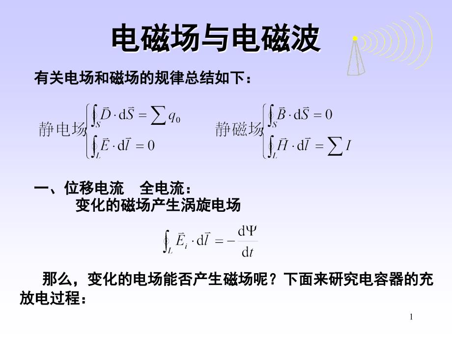 浙江大学大学物理电磁波PPT课件_第1页