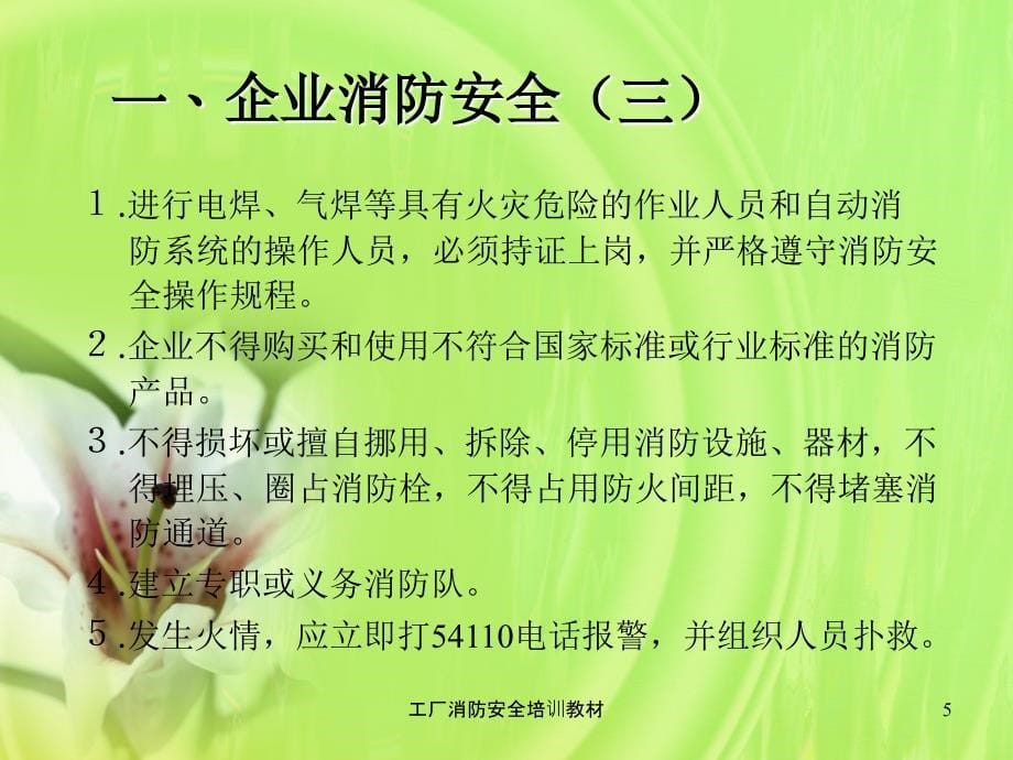 工厂消防安全培训教材课件_第5页