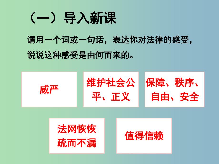 七年级道德与法治下册第四单元走进法治天地第九课法律在我们身边第2框法律保障生活课件2新人教版.ppt_第3页