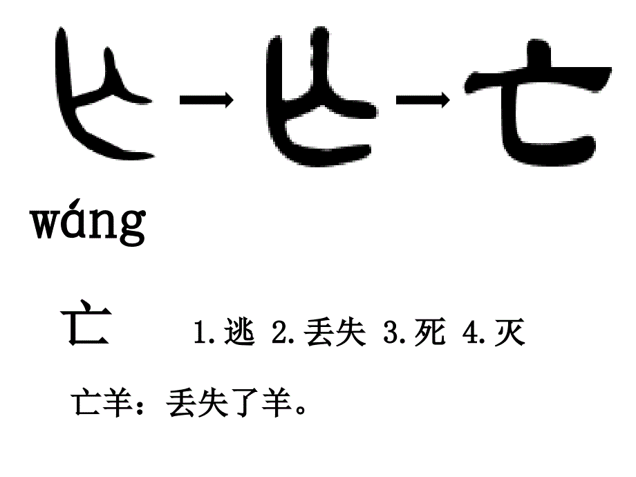 部编小学二年级语文（下册）亡羊补牢_第4页