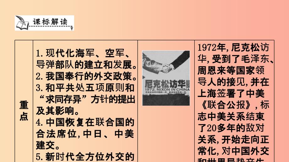 2019年春八年级历史下册 第五单元 国防建设与外交成就导学课件 新人教版.ppt_第2页