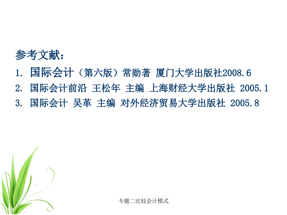 专题二比较会计模式课件_第2页