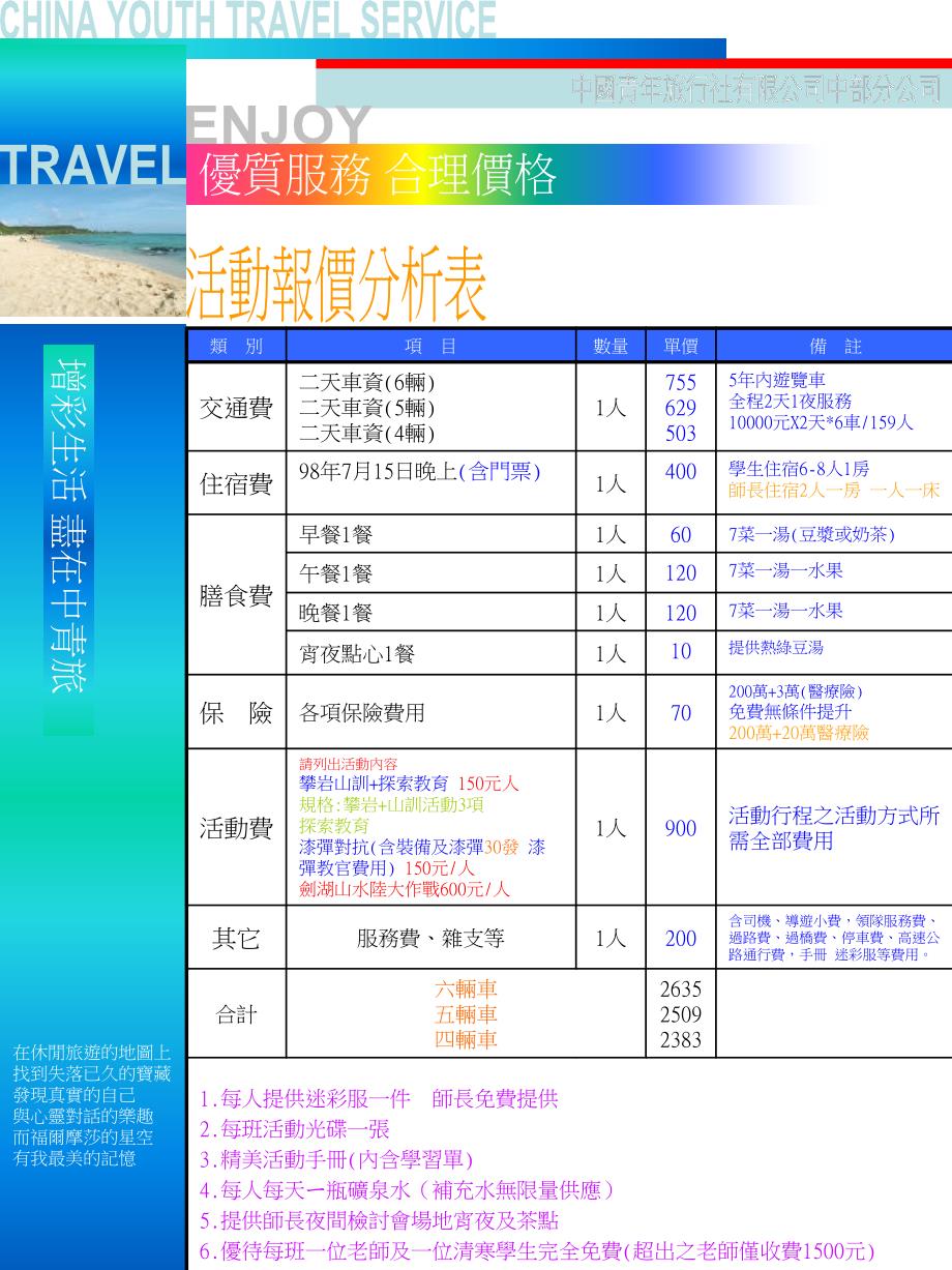 活動報價分析表_第2页