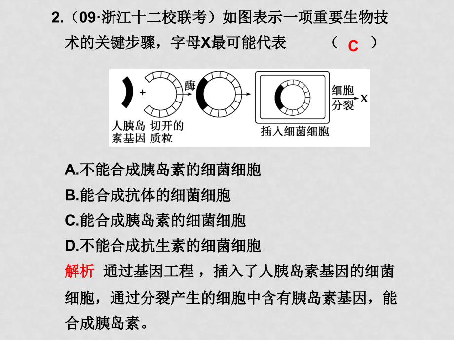 高三生物高考二轮复习学案系列课件：专题九 过关检测新人教版_第3页