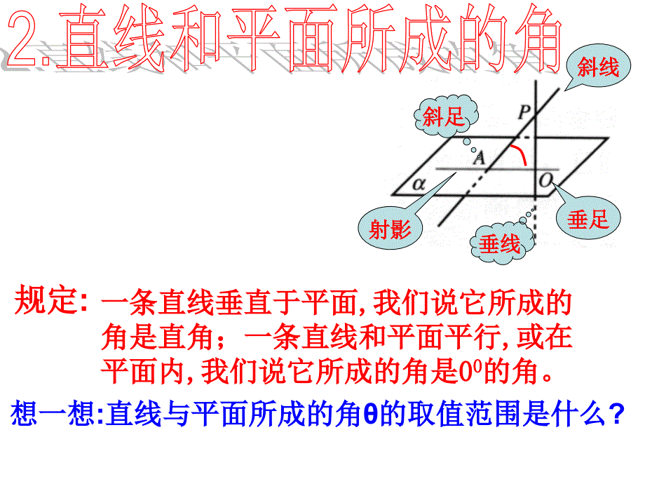 直线与平面所成角2_第3页