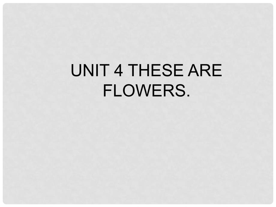 四年级英语上册 Unit4 These are flowers课件3 （新版）湘少版_第1页