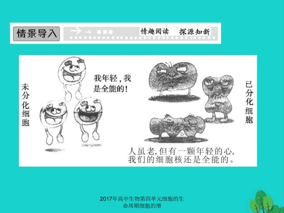 2017年高中生物第四单元细胞的生命周期细胞的增课件_第2页