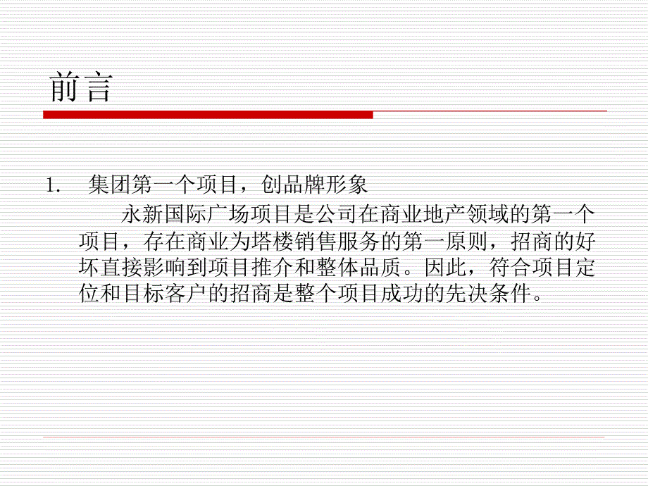 山东青岛永新国际广场招商计划研究报告_第3页