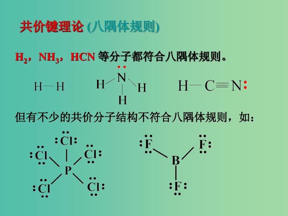 高中化学竞赛 第二章 分子结构和分子间力、氢键课件.ppt_第4页