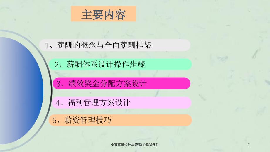 全面薪酬设计与管理HR猫猫课件_第3页