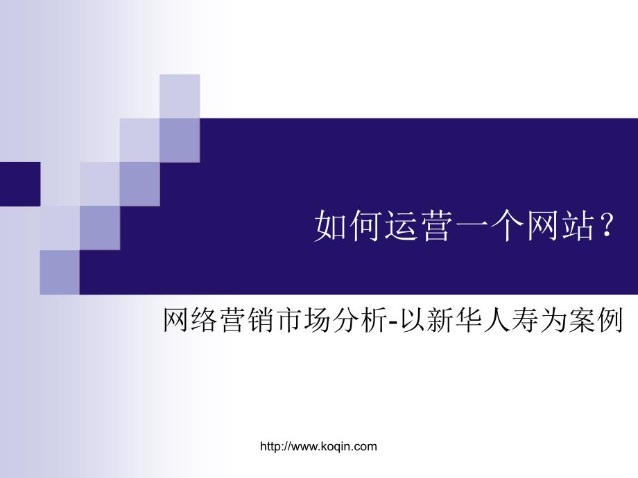 如何运营一个网站新华保险网络营销市场前景分析_第1页