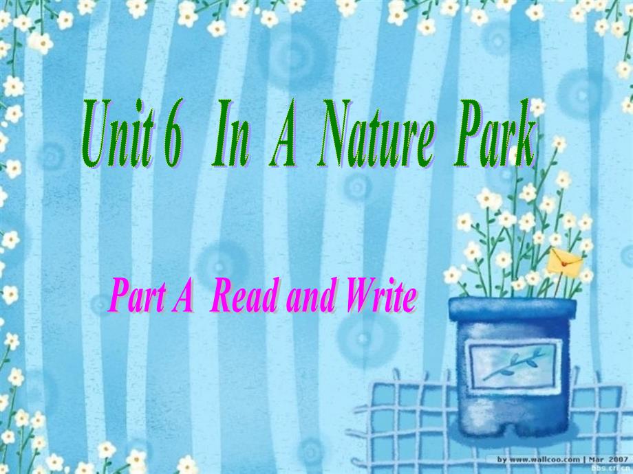 人教版小学五年级英语上册Unit6In_a_nature_parkRead_a_第1页