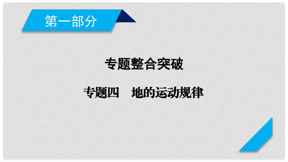 高考地理二轮复习 专题4 地壳的运动规律课件_第1页