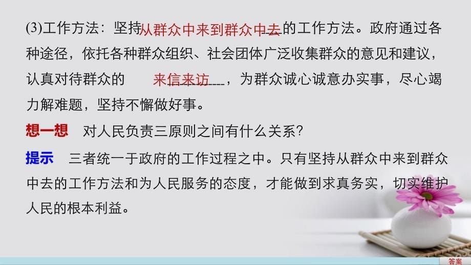 高中政治3.2政府的责任对人民负责课件新人教版必修_第5页