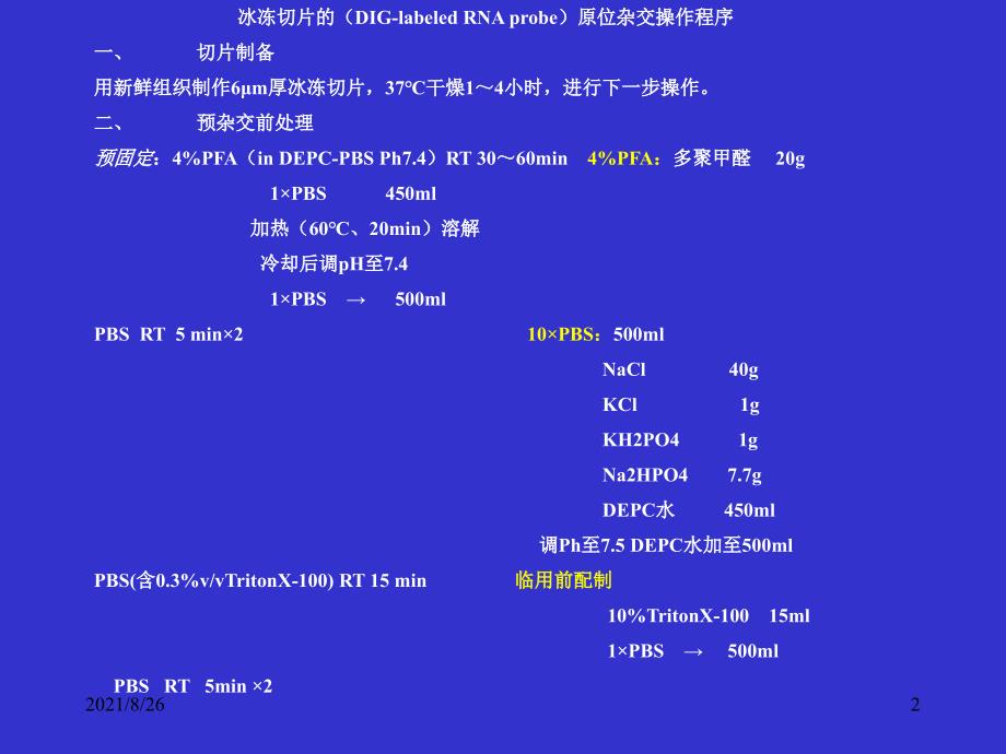 原位杂交操作流程课件PPT_第2页