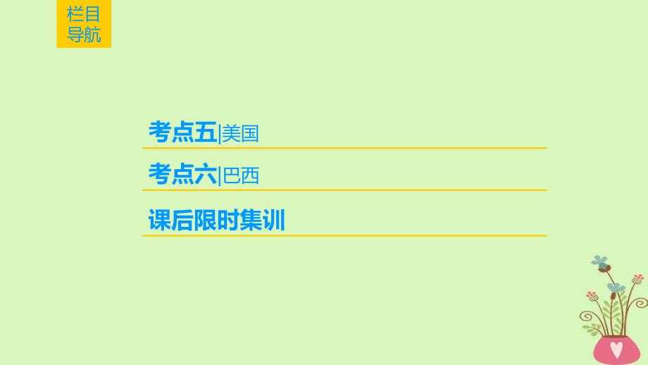 高考地理一轮复习第17章世界地理第3节世界重要国家课件新人教版_第3页