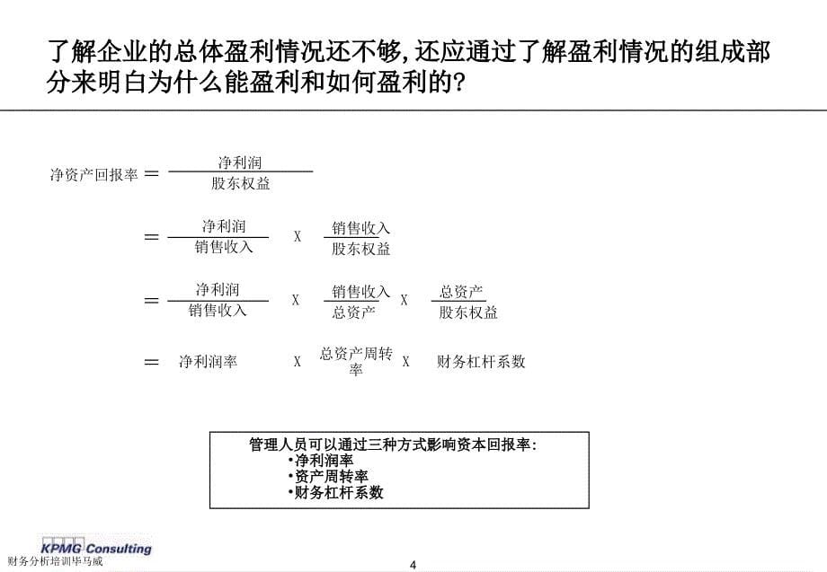 财务分析培训毕马威课件_第5页