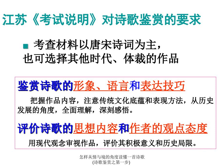 怎样从情与境的角度读懂一首诗歌(诗歌鉴赏之第一步)课件_第2页