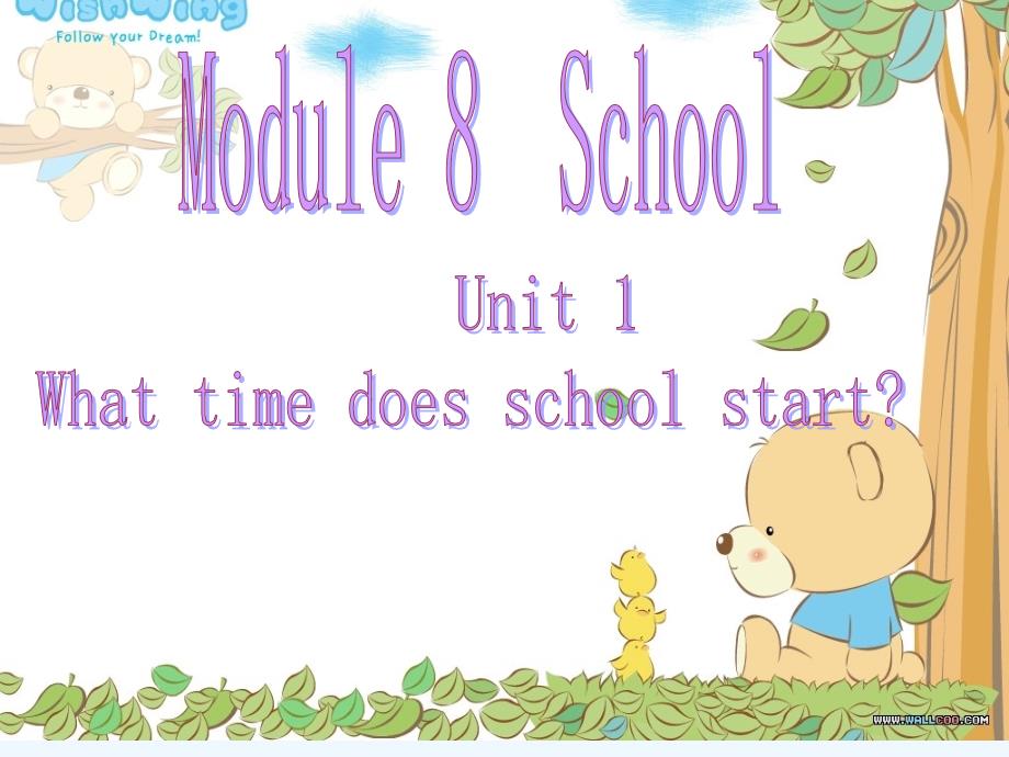 新标准英语第五册M8U1what__time__does_school_start教学课件_第1页