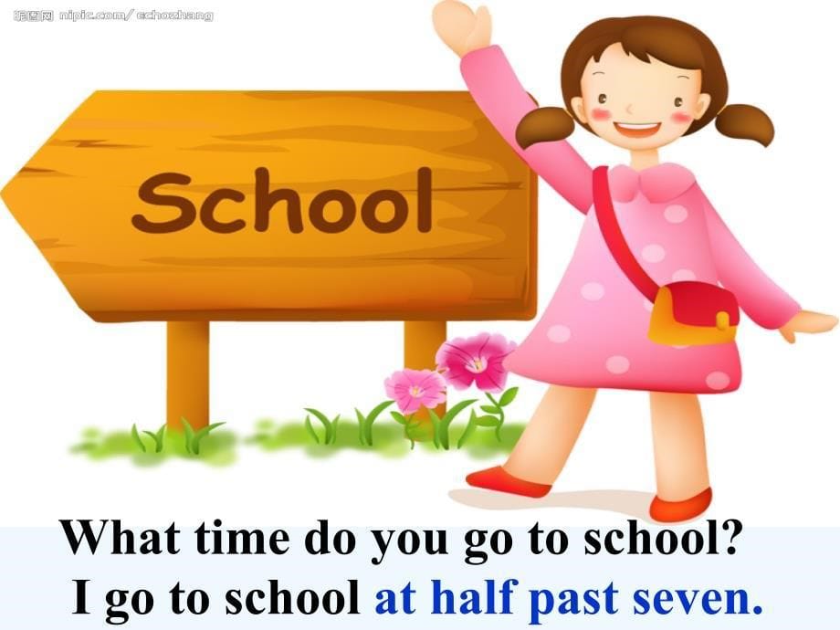 新标准英语第五册M8U1what__time__does_school_start教学课件_第5页