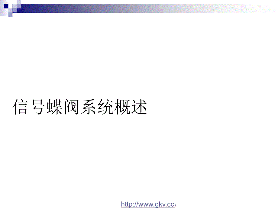 信号阀门系统概述_第1页