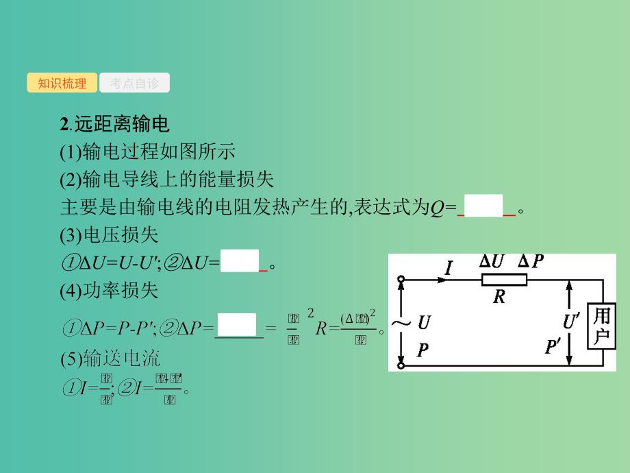 2019高考物理一轮复习 第十一章 交变电流 第2节 理想变压器 电能的输送课件 新人教版.ppt_第4页