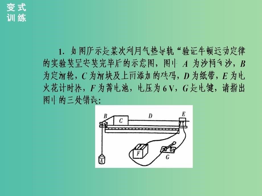 高中物理 第四章 第二课时 实验：探究加速度与力、质量的关系课件 新人教版必修1.ppt_第5页