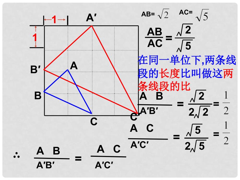 浙江省绍兴县杨汛桥镇中学九年级数学上册 4.1 比例线段课件2 （新版）浙教版_第3页