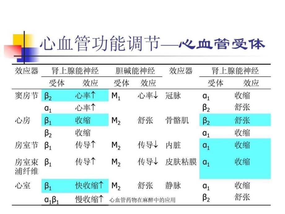 心血管药物在麻醉中的应用课件_第5页