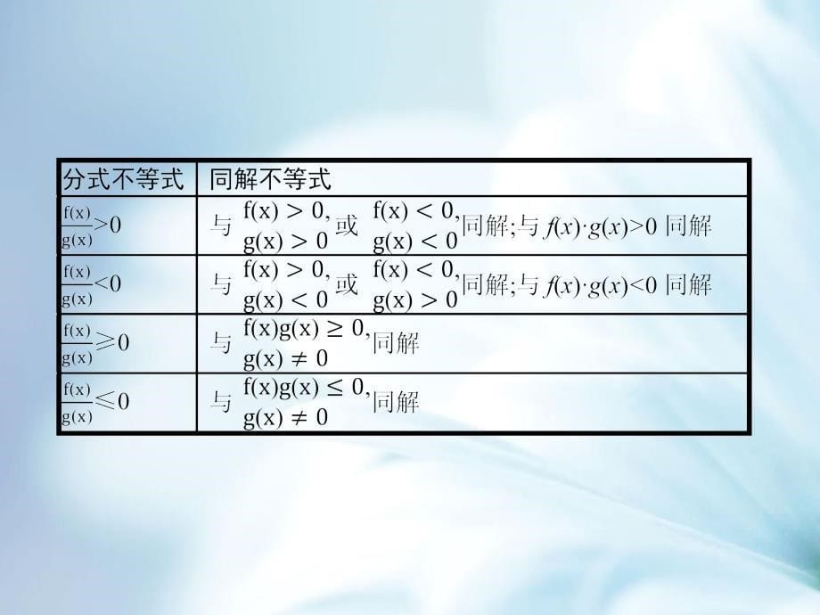 北师大版数学必修5教学课件：第三章　不等式 3.2.2_第5页