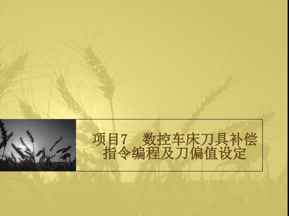 数控车床刀具补偿指编程及刀偏值设定_第1页