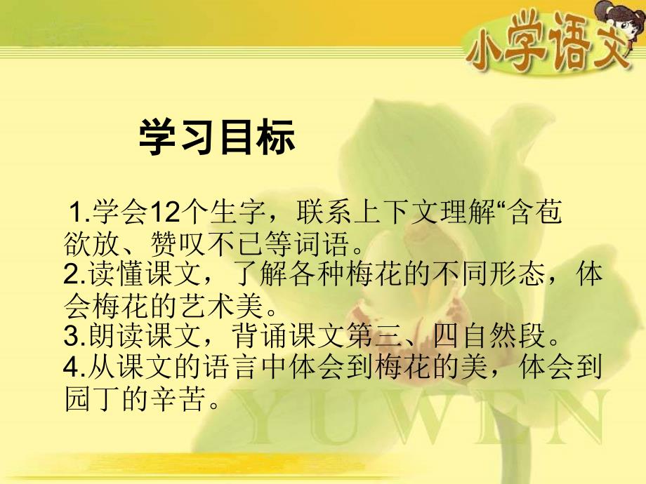 湘教版小学三年级29新赏梅ppt课件_第2页