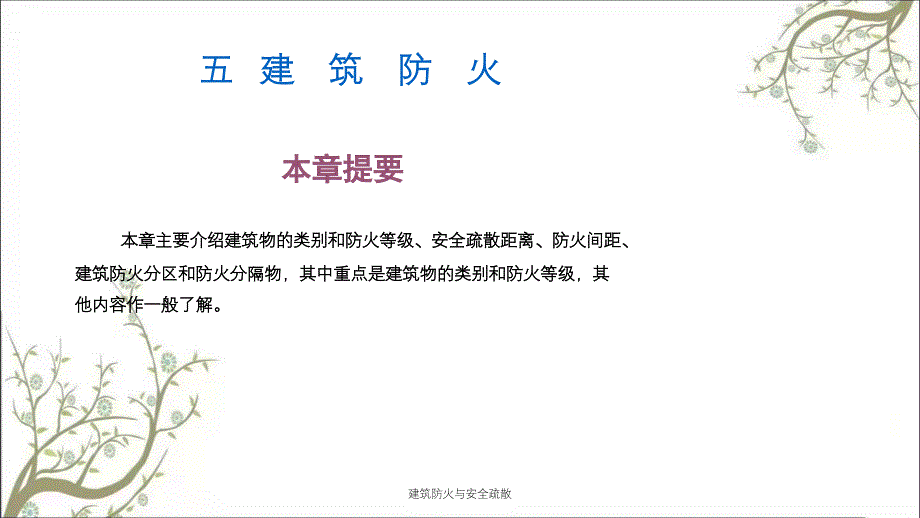 建筑防火与安全疏散PPT课件_第1页