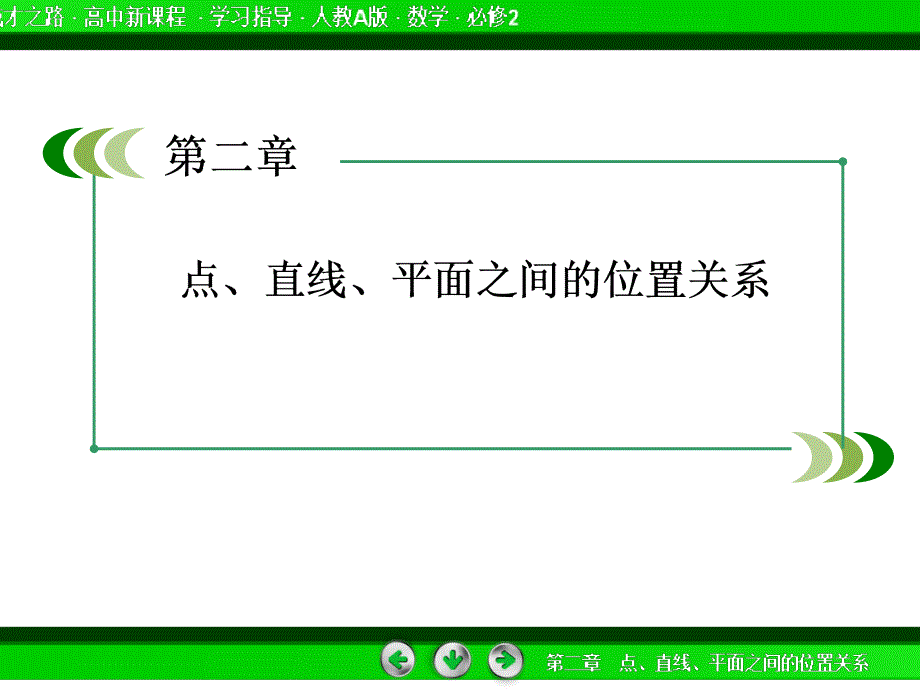 高一数学人教A版必修2课件2134空间中直线与平面之间的位置关系平面与平面之间的位置关系_第2页