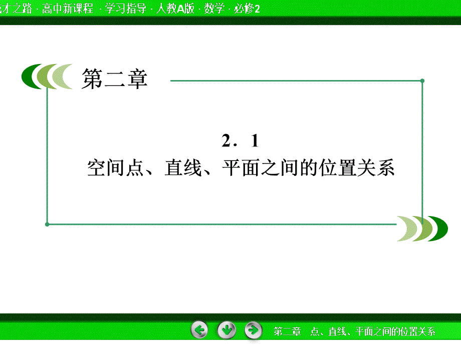 高一数学人教A版必修2课件2134空间中直线与平面之间的位置关系平面与平面之间的位置关系_第3页