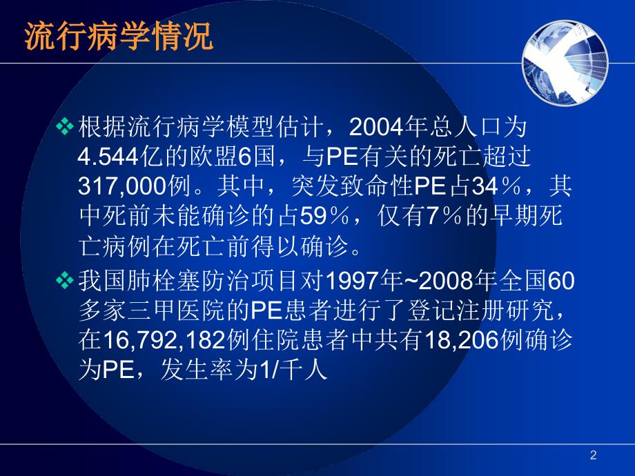 肺栓塞和深静脉血栓形成ppt课件_第2页