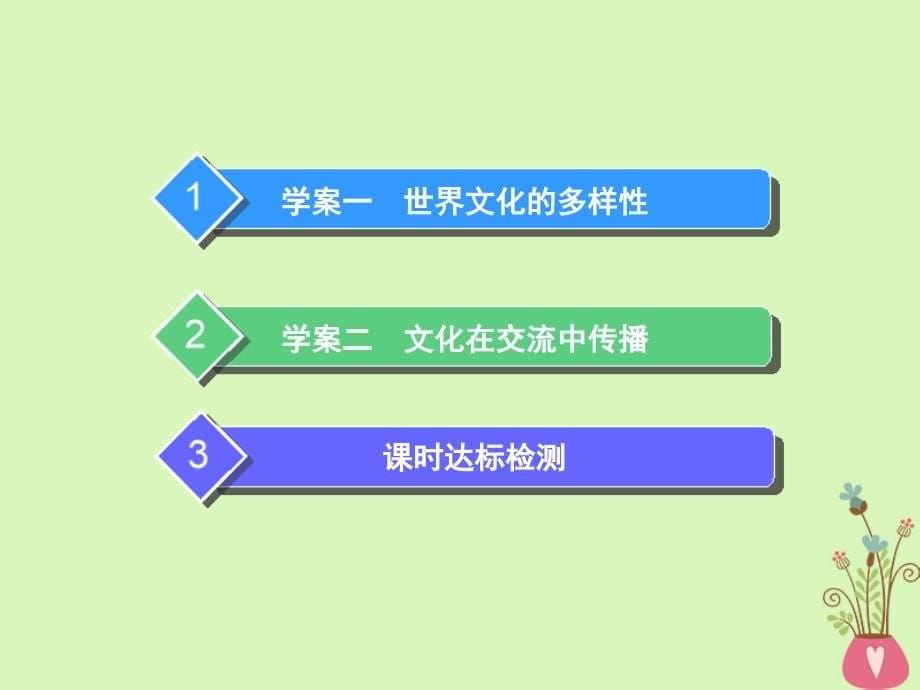 2019届高考政治一轮总复习（A版）第二单元 文化传承与创新 第三课 文化的多样性与文化传播课件 新人教版必修3_第5页