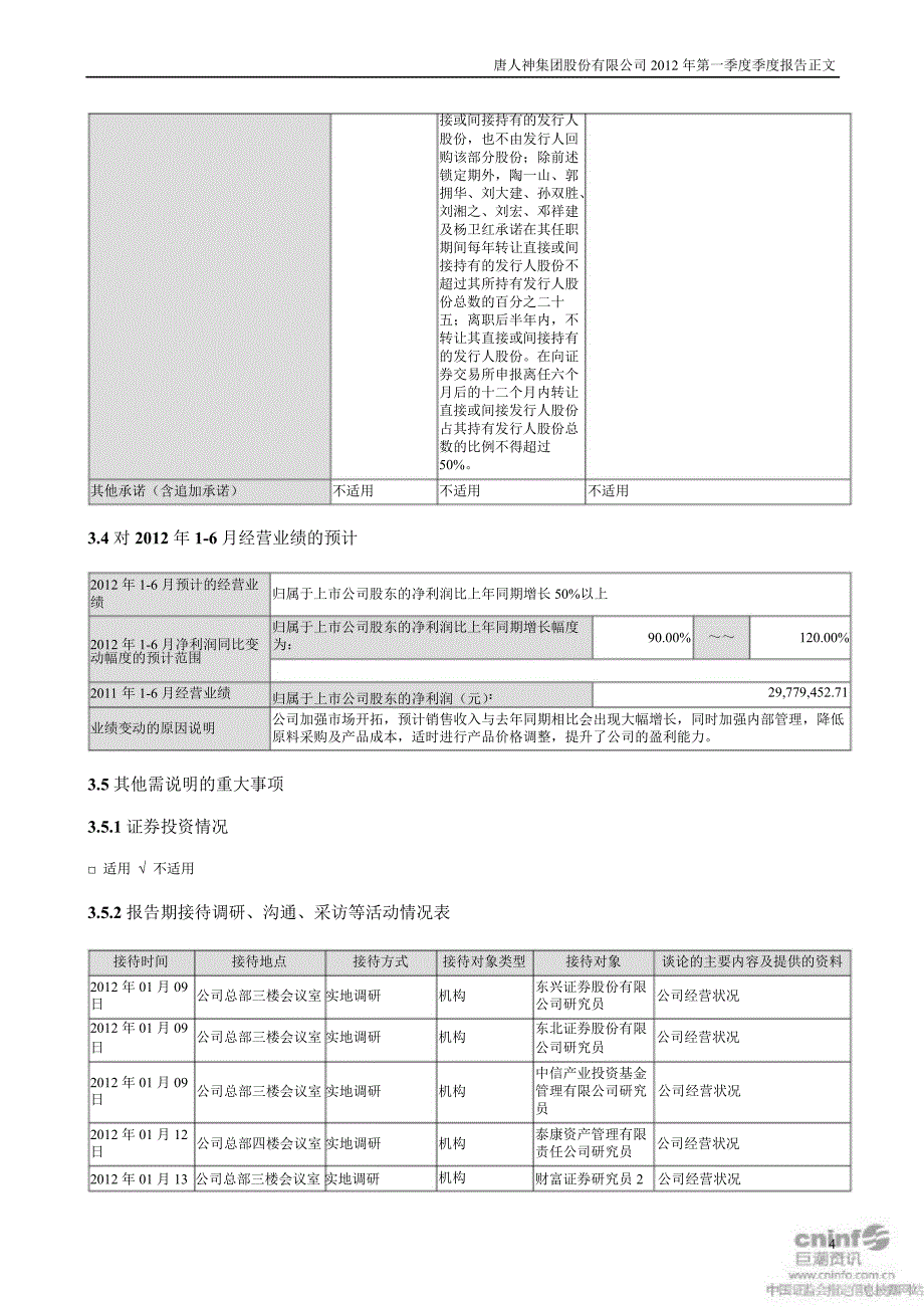 唐人神：第一季度报告正文_第4页