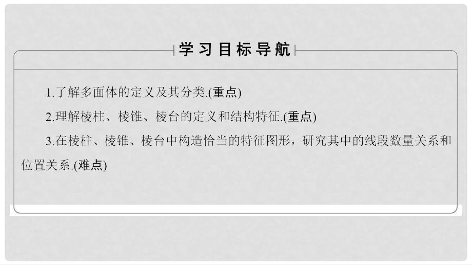 高中数学 第一章 立体几何初步 1.1.2 棱柱、棱锥和棱台的结构特征课件 新人教B版必修2_第2页