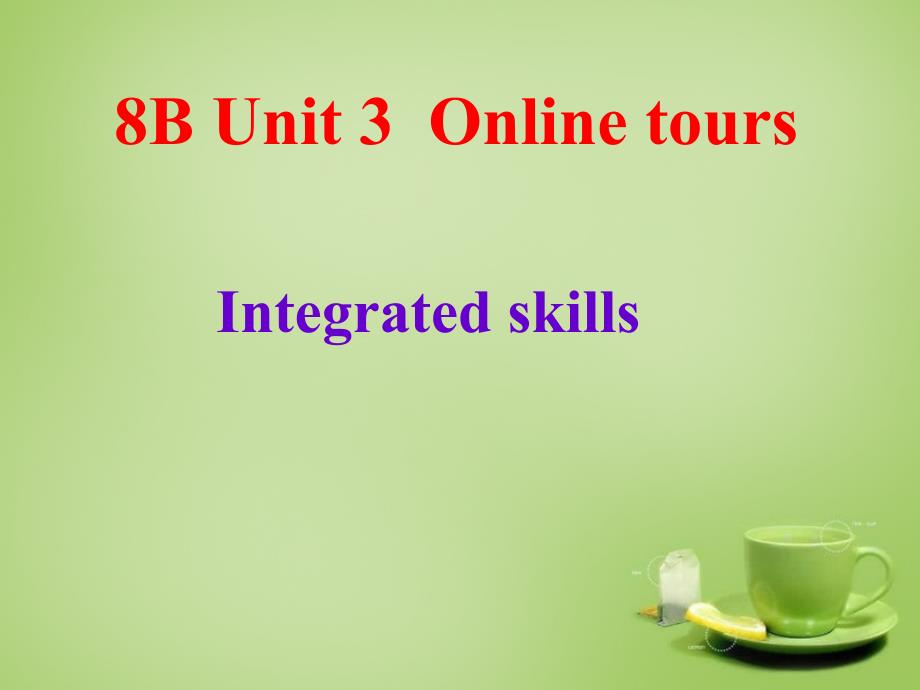 江苏省姜堰区叶甸初级中学八年级英语下册 Unit 3 Online tours Integrated Skills课件_第1页