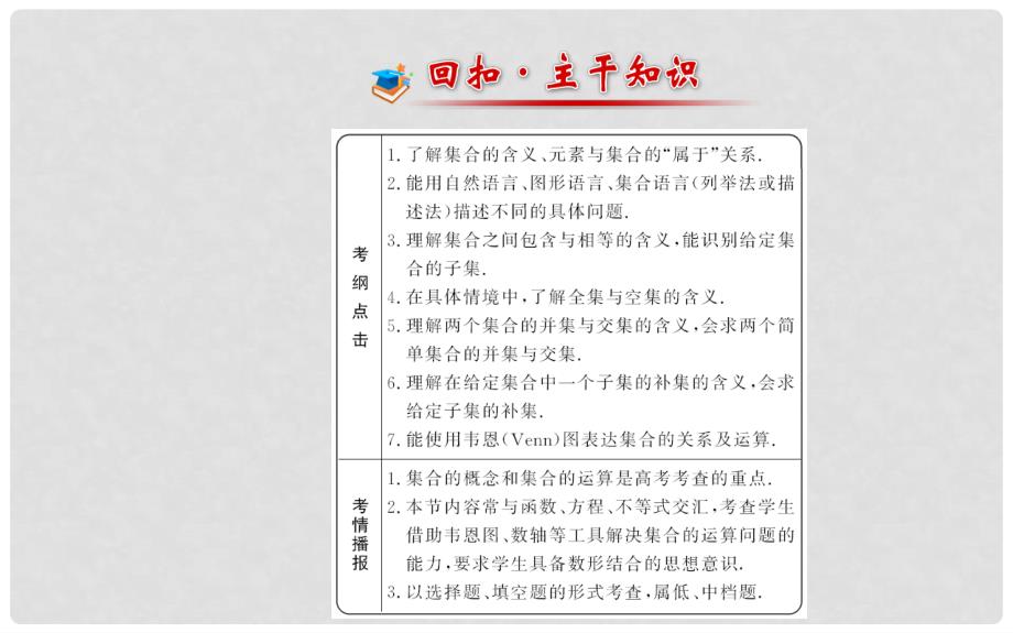 高考数学 第一章 第一节集 合课件 理_第2页