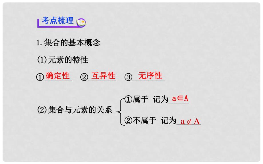 高考数学 第一章 第一节集 合课件 理_第3页