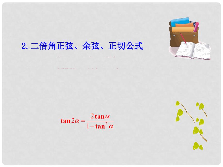 高中数学 情境互动课型 第三章 三角恒等变换 3.2 简单的三角恒等变换(一)课件 新人教版必修4_第3页