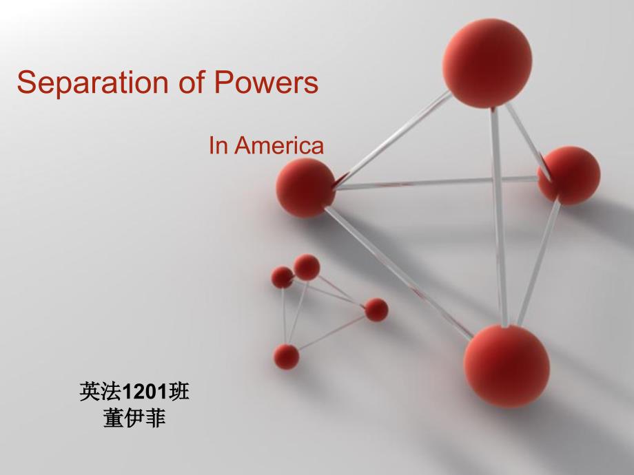 Separation of Powers美国三权分立,权利制衡_第1页