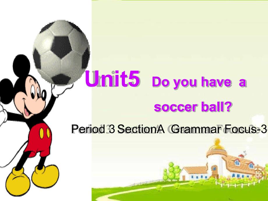 人教版七年级英语上册Unit5DoyouhaveasoccerballSectionAGrammarFocus3c精美课件共33张_第1页